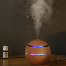 Load image into Gallery viewer, Wood Air Aroma Diffuser 130ML Ultrasonic for Essential Oil Aromatherapy