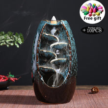 Load image into Gallery viewer, Handicraft Incense Holder Ceramic Backflow Smoke Waterfall WOODNFAIRY™