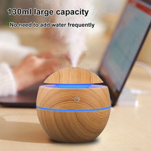 Load image into Gallery viewer, Wood Air Aroma Diffuser 130ML Ultrasonic for Essential Oil Aromatherapy